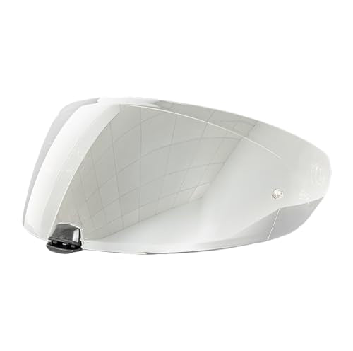 HJ-31 Helmet Visor for i70/i10,UV Protection Windproof Moto Helmet Visor Shield Helmet Accessories Compatible with HJC i70 i10(Revo Clear Silver) - color: Revo Clear Silver