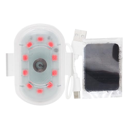 Flashing Light - LED 7-Color Wireless, High Brightness Warning Lamp for Vehicle Safety, Car Motorcycle Light, Auto Drone Accessory with Design, Sedan Pickup Scooter Lamp for Night Riding - color: Monochrome model [red]