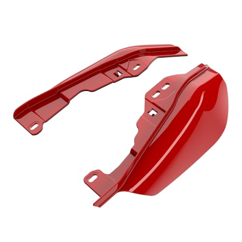 Advanblack 2025 Road Glide Mid Frame Air Deflectors Heat Shields Deflector for Harley Touring '09-'25 Harley RG, Street Glide, Road King (Rally Red) - color: Rally Red