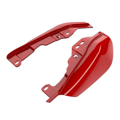 Advanblack 2025 Road Glide Mid Frame Air Deflectors Heat Shields Deflector for Harley Touring '09-'25 Harley RG, Street Glide, Road King (Rally Red) - color: Rally Red