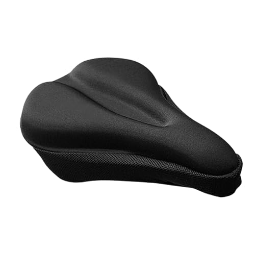 Bike seat Cushion、Bike seat Cover、Gel Breathable and Comfortable Cushion. Black, Unisex Outdoor Cycling, one Pack with rain Protection Cover Included (11inch*7.1inch) - size: Small