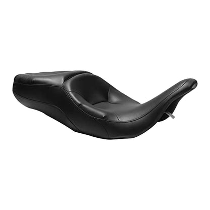 XFMT Motorcycle Driver Passenger Seat For Harley Touring Road King Road Glide Electra Glide 1997-2007 - color: Black For Harley Touring '97-'07