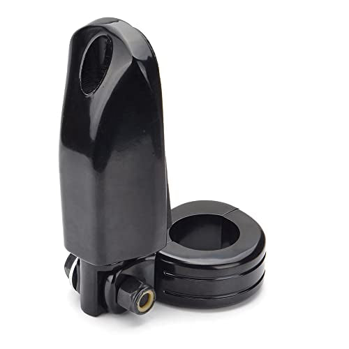 1.25" Highway Footpegs, Adjustable Footrest Mounting P-Clamps Mounts Compatible with Harley Sportster Touring Softail Dyna Honda Kawasaki Suzuki Yamaha with 1-1/4" Engine Guard(Black 6) - color: Black Style 1