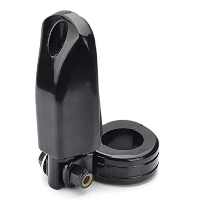 1.25" Highway Footpegs, Adjustable Footrest Mounting P-Clamps Mounts Compatible with Harley Sportster Touring Softail Dyna Honda Kawasaki Suzuki Yamaha with 1-1/4" Engine Guard(Black 6) - color: Black Style 1