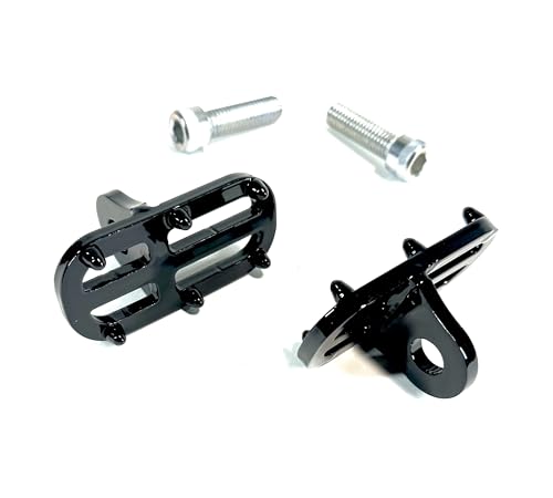 BungKing Crash Pad Highway Peg Footrest, Black