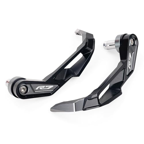 MOWOK Fit for Yamaha R7 YZF-R7 YZFR7 2021 2022 2023 2024 2025 Accessories Motorcycle Clutch Brake Lever Hand Guards handguard Handlebar Protector (Grey) - color: Gray