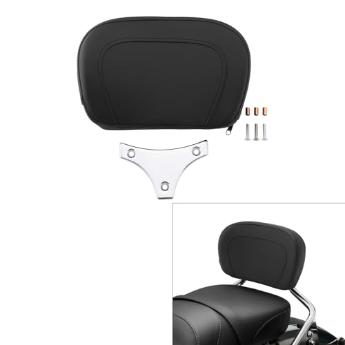 TCMT Detachable Leather Sissy Bar Backrest Pad Bracket Fits For Harley Touring Electra Glide Road King Street Glide Road Glide1997-2025 - color: Style A