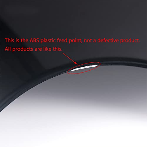 Kucehiup Motorcycle Windshield Wind Deflector Fit 5 to 7" Round Headlight