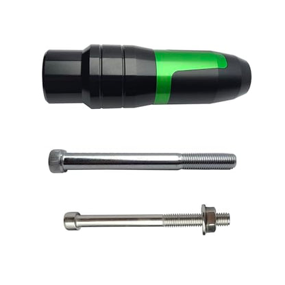 Universal Rear Frame Sliders Crash Pad Replacement for B-MW Kawasaki Yamaha Honda Suzuki CNC Aluminum Motorcycle Accessories Anti Falling Protection(Green) - color: Green