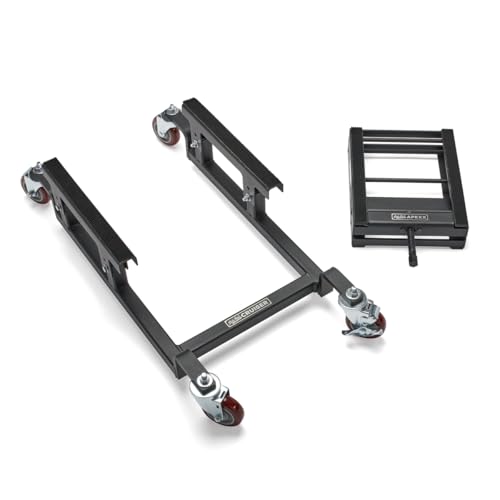 Let's Roll Cruiser Apexx Package Deal Motorcycle Dolly and Lift - 1200 LB Heavy Duty Scissor Motorcycle Lift Jack & Dolly for Garage Storage, Scissor Lifts Jack and Moving Dolly - Made in The USA - style: Pro