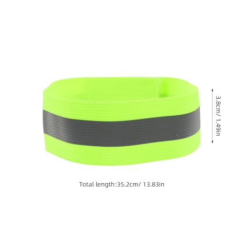 Adjustable Reflective Safety Armband for Outdoor Sports and Walking, High Visibility Elastic Webbing Wristband, Wear Resistant Reflective Strap for Night Running and Cycling