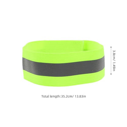 Adjustable Reflective Safety Armband for Outdoor Sports and Walking, High Visibility Elastic Webbing Wristband, Wear Resistant Reflective Strap for Night Running and Cycling
