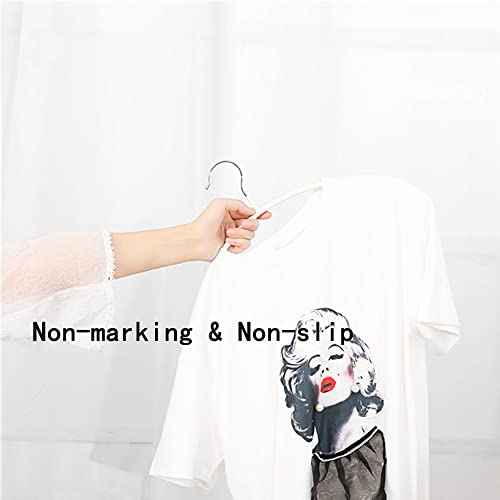 Gold Hangers 20 Pack - Heavyduty Non Slip Slimline Suit Jacket T Shirt Hangers - Space Saving (White) - color: White