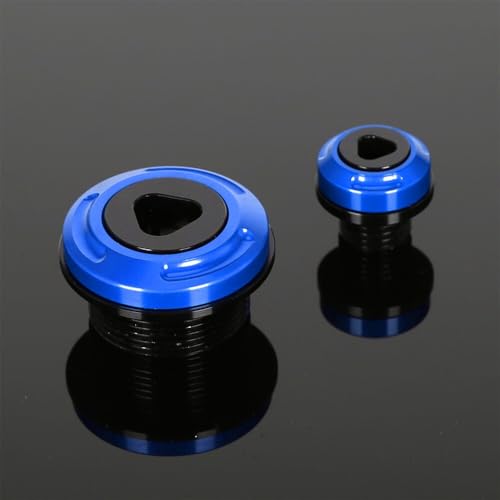 Monkey125 Engine Crankcase Cover Plugs Compatible with Monkey 125 GROM CT125 DAX 125 CNC Motorcycle Accessories Crankcase Hole Plug (Blue) - color: Blue3