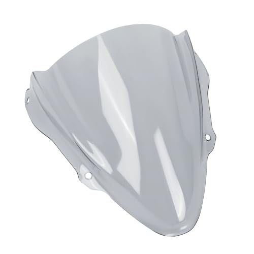 Motorcycle Windscreen Windshield Replacement for Kawasaki Ninja ZX6R ZX-6R ZX 6R Ninja 2024 2025 PC Windscreen Double Bubble (Grey) - color: grey