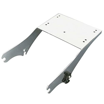 TCMT Chopped Motorcycle Trunk Backrest Pad Luggage Mount Rack Fit For Harley Touring 1997-2008 Road King Road Street Electra Glide Pack - color: Chopped Style D Chrome Rack