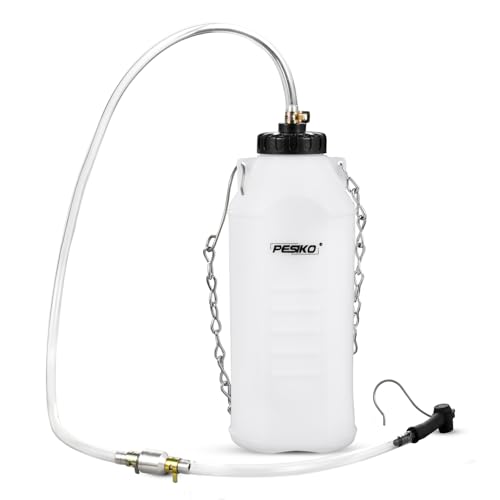 1L Brake Bleeder Bottle, Brake Fluid Bleeder Kit with One Way Check Valve 24 inch Tube and Rubber Connector for Collect Brake Fluid - color: 1 L Reservoir Bottle with One Way Check Valve