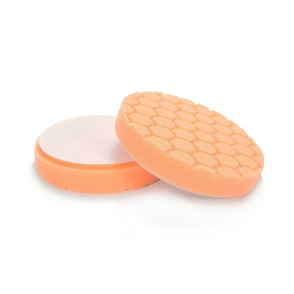 Chemical Guys BUFX_102HEX6 BUFX_102_HEX6 Hex-Logic Medium-Heavy Cutting Pad, Orange (6.5 Inch Pad Made for 6 Inch Backing Plates), 1 Pad Included - size: 6.5 Inch Pad (1 Pack), style: Medium Cutting