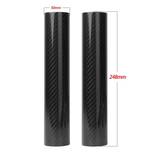Fit for Most Motorcycle 160-260MM Carbon Fiber Adjustable Front Fork Shock Guard Protector for KTM HO&NDA YAM&AHA SUZ&UKI (Length:248MM) - size: Length:248MM
