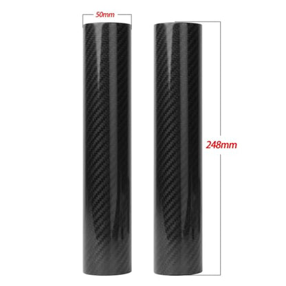 Fit for Most Motorcycle 160-260MM Carbon Fiber Adjustable Front Fork Shock Guard Protector for KTM HO&NDA YAM&AHA SUZ&UKI (Length:248MM) - size: Length:248MM