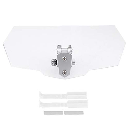Acouto Motorcycle Windshield Extension, Motorcycle Windshield, 11 * 4.7 * 1.7 in Motorcycle Modified Universal Windshield Windscreen Wind Deflector Spoiler Air Deflector Windshield