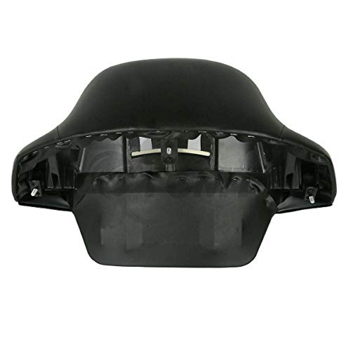 TCMT 13.7" King Motorcycle Trunk Backrest Pad Luggage Rack Two Up Mount Rack Fit For Harley 2014-2025 Touring CVO Road King Road Glide Street Glide Electra Glide Pack - color: Style C Black 2 Up Rack#1