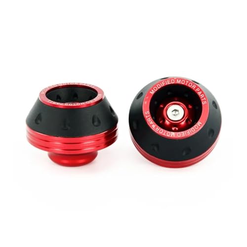 Motorcycle Frame Slider 4PCS Universal Motorcycle Wheel Protection Crash Cups Colorful Motorbike Protector Damping Moto Accessories - color: Red x2