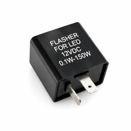 MGI SpeedWare 2-Pin Silent Flasher Relay for LED Turn Signal - Hyper Flash Fix (1-Pack)