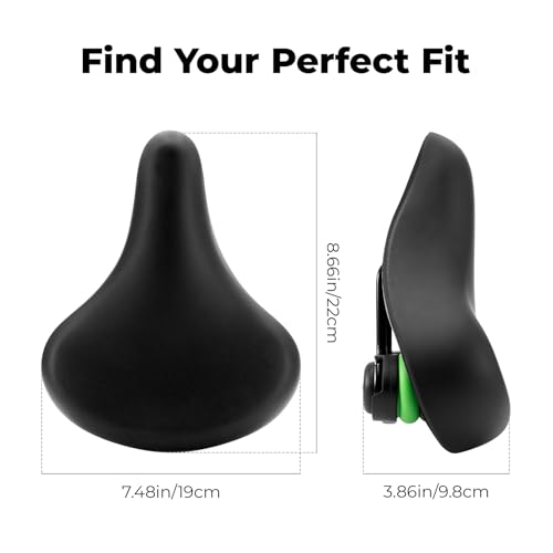 ROCKBROS Youth Bike Seat Cusion Comfort Youth Replacement Saddle Bicycle Seat Waterproof, Enhance Young Little Rider Teenager Bike Seat for Boys and Girls Gifts for MTB & Road 16" to 24" (No Clamp)