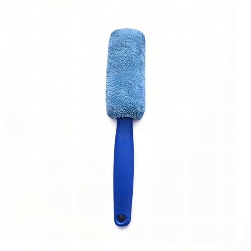 Premium Car Cleaning Tools - Wheel Tire Brush & Microfiber Twist Braided Cloth, Essential Auto Detailing Accessories for Spotless Shine (2, Blue) - color: Blue