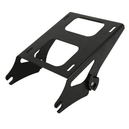 TCMT King Motorcycle Tour Trunk With Backrest 6.5" Speakers 2 Up Mount Rack Fit For Harley 2014-2025 Touring CVO Road King Road Glide Street Glide Electra Glide Ultra Limited Pack - color: Style A+Speakers#1+Black 2 Up Rack#1