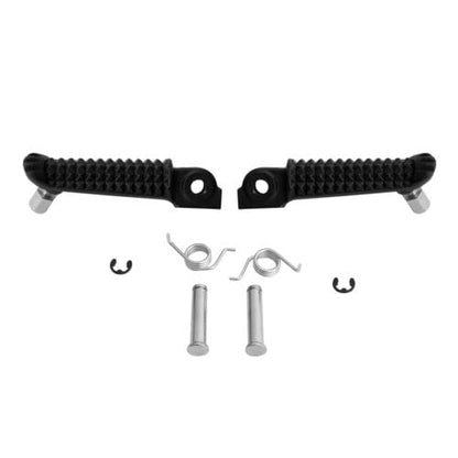 TCMT Front Foot Pegs Footrests Fit For Yamaha YZF R1 1998-25 YZF R6 2003-2020 YZF R6S 2003-2009 R1S R1M 2015-2024 Replace for 1KB-27461-00-00 - color: Sand Black