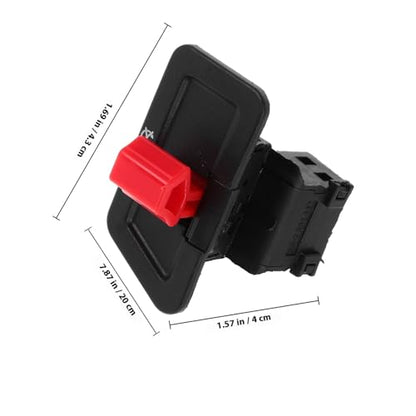 Yardwe Motorcycle Handlebar Toggle Switch Waterproof Headlight Switch for Scooter ATV Powersports with Push Button Control