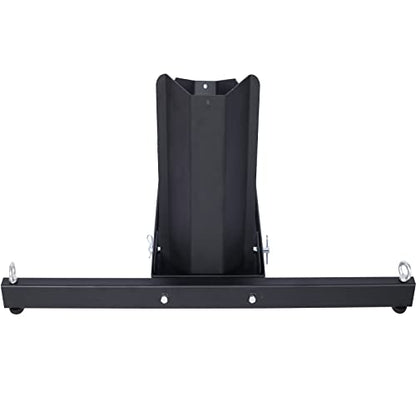 Adjustable Motorcycle Wheel Chock Stand,1800lbs Heavy Duty Wheel Stand,Black Motorbike Front Chock,High-Grade Steel Trailer Stand Motorcycle Trailer for 15"-22" Wheels