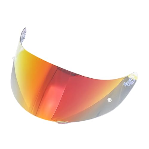 902 Helmet Visor Replacement,Motorcycle Helmet Face Shield for ILM 902,902L,902BT (Revo Clear Red-Day&Night Use) - color: Revo Clear Red-day&night Use