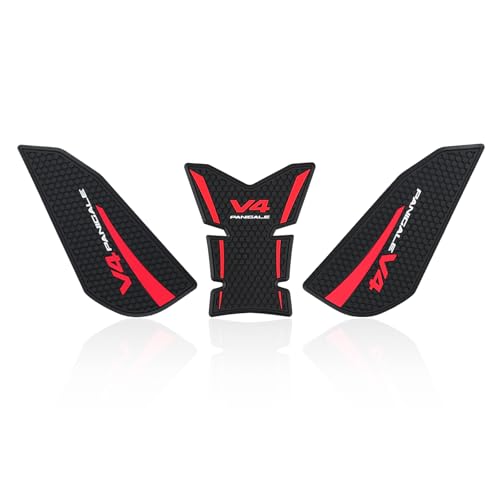 V4 S Carbon Tank Grip Anti-slip Stickers Decals Knee Pad For Ducati Panigale V4 V4 S 2025+ Tank Pads Accessories (1 Set) - color: 1 Set