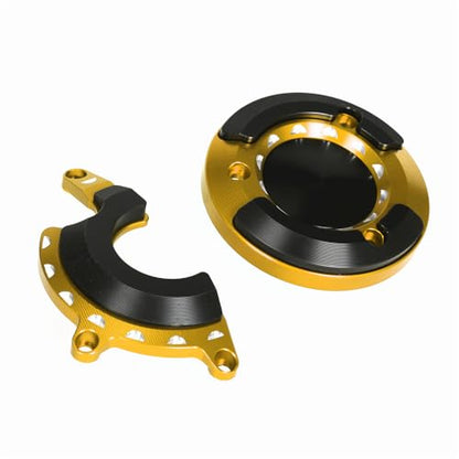 Monkey125 Left Right Engine Cover Protector Slider Compatible with Monkey 125 2022-2024 JB03 3D CNC Motorcycle Engine Crankcase Guard (Gold) - color: Gold