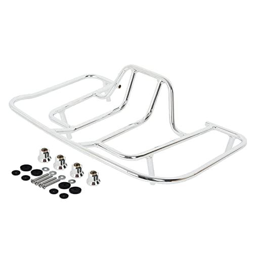 Green-L Rear Trunk Mounted Luggage Rack Fit for Honda 2001-2017 Goldwing GL1800 Motorcycle Chrome Tourbox Carrier - color: Style B chrome