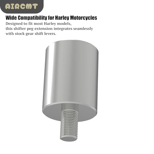 32mm(1-1/4'') Gear Shift Lever Foot Peg Extension with 25mm(1'') Diameter Fits for Harley Davidson,304 Stainless Steel Shifter Peg Extension Spacer,Bolt-On Installation - size: 32mm(Extension), style: 1''(25.4mm) Diameter
