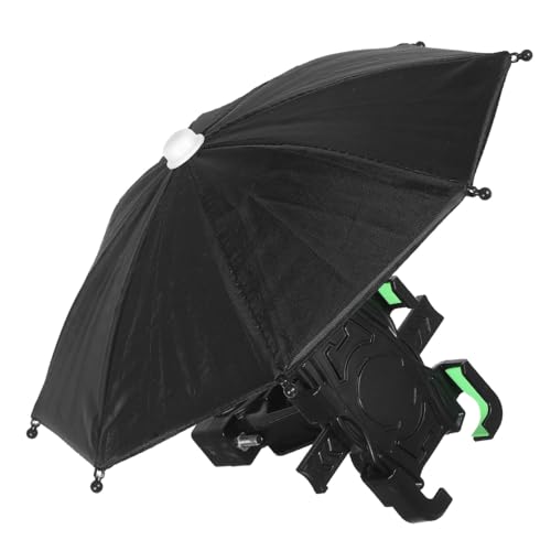 Waterproof Bike Handlebar Phone Holder with Umbrella for Motorcycles and Bicycles Compact Stable Clamp for Navigation and Outdoor Riding