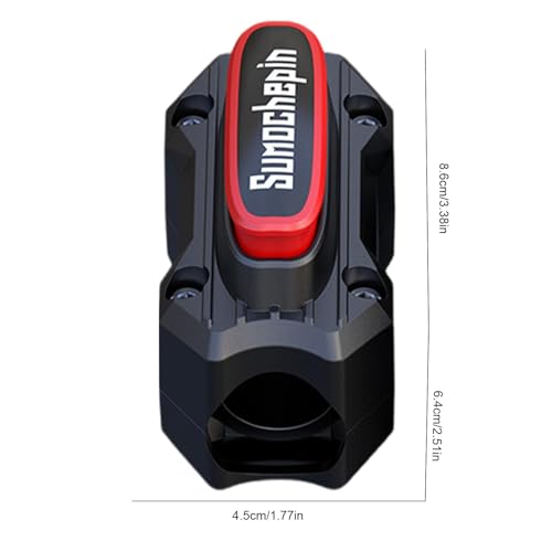 Motorcycle Engine Bumper Block - 2 Engine Anti Scratch Crash Bar Block, Anti Drop Frame Protector | Bumper Anti Fall Block, Anti Collision Engine Protection Boost for 0.78-1.02in Pipe Diameter - color: black red