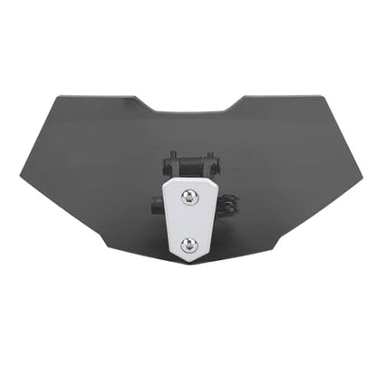 Motorcycle Acrylic Adjustable ClipOn Wind Deflector for Enhanced Comfort (Smoky Black) - size: Smoky Black