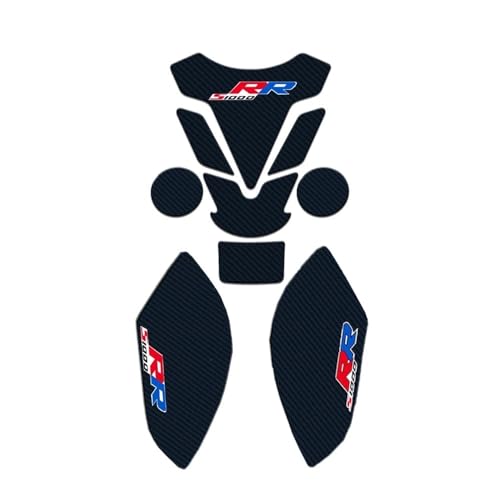 Motorcycle Tank Pads for BMW S1000RR S1000 RR 2009 2010 2011 2012 2013-2018 Protector Anti Slip Tank Pad Sticker Gas Knee Grip Traction Side Decal - color: 7924