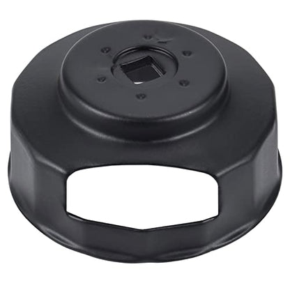 Motorcycle Oil Filter Cap Wrench Tool Compatible with Harley Davidson 1984-2023 Spin-on Oil Filters, Twin Cam Models with 76 x 14 Flutes