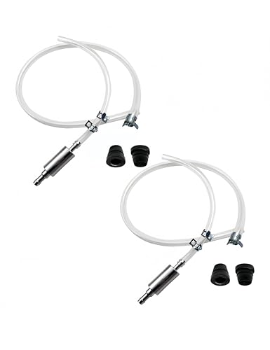 2 Sets Brake Bleeder Kit, Brake Bleeder Hose One Way Check Valve Tube Bleeding Tool Kit, Soft Tube with Metal Clips for Motorcycle Clutch
