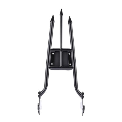 27 inch Motorcycle Rear Passenger Sissy Bar Backrest, Detachable Cushion Pad Fit for Harley Touring Road King Street Glide Road Glide Electra Glide 1997-2008 (Black) - color: Black