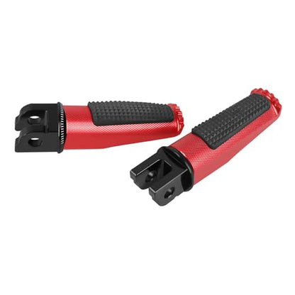 Motorcycle Footpegs Front Passenger Foot Pegs Replacement for Honda CB125R CB300R CB1000R CB650F CBF600 CBF100 CBR600F CBR250R CB650R CBR600 CBR100 CBR900 Foot Rests Pedal(red) - color: red