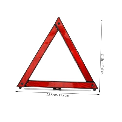 TOYANDONA 3pcs Reflective Warning Triangle Roadside Emergency Triangles for Vehicle Safety Compact Portable Reflectors for Roadside Assistance