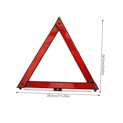 TOYANDONA 3pcs Reflective Warning Triangle Roadside Emergency Triangles for Vehicle Safety Compact Portable Reflectors for Roadside Assistance