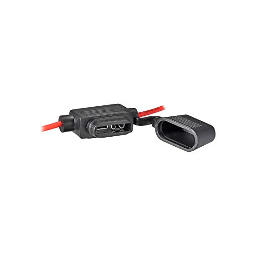 UXCELL In-line 18AWG Waterproof Fuse Holder Black for ATC/ATO - size: 18AWG